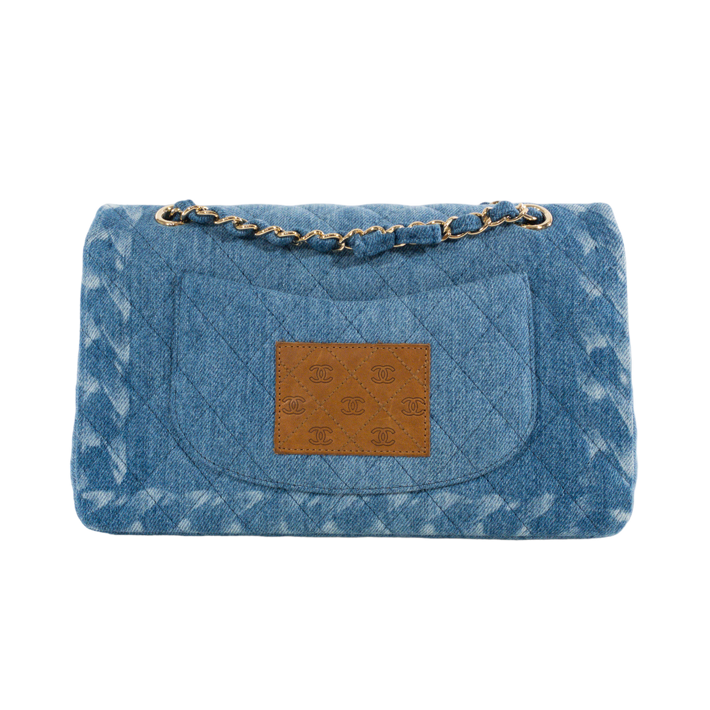 Chanel Classic Flap Medium Leather Gold Shoulder Bag
