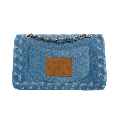 Chanel Classic Flap Medium Leather Gold Shoulder Bag