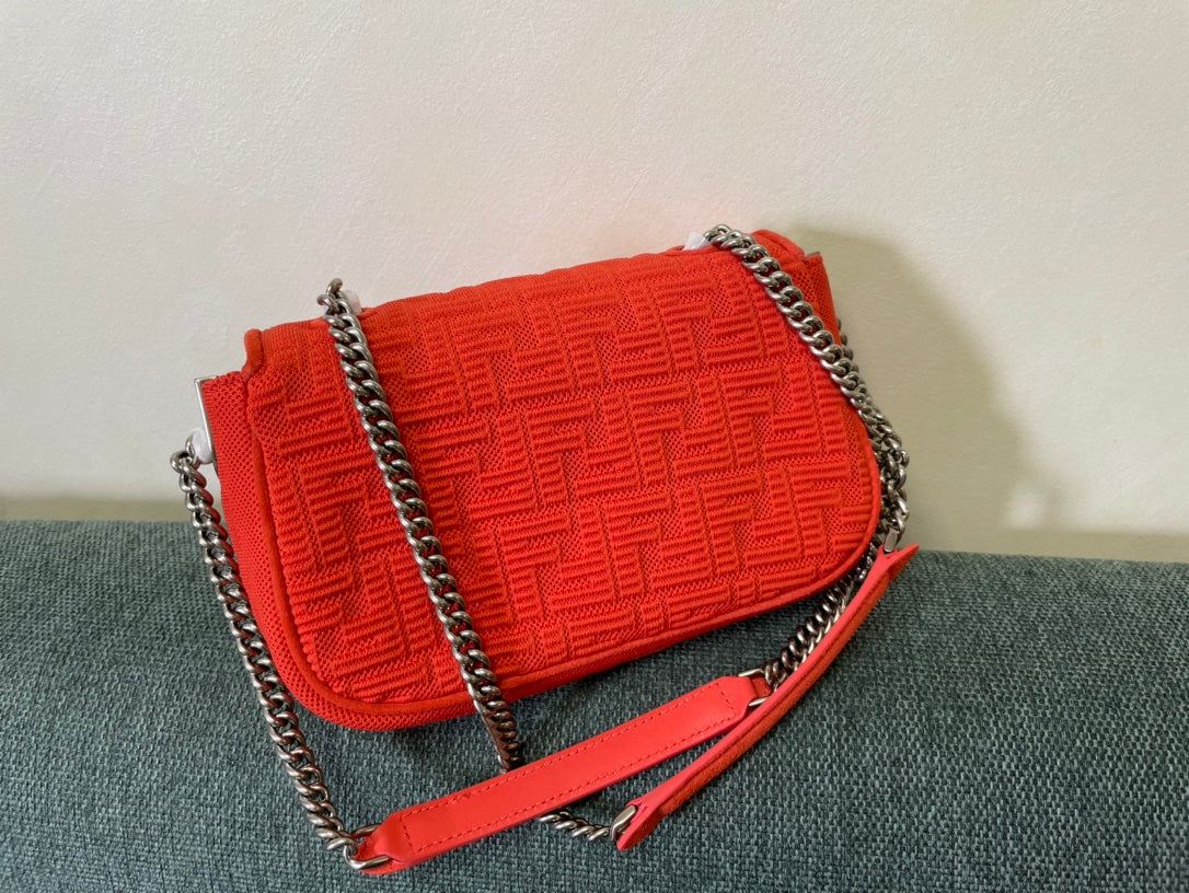 Fendi Midi Baguette Chain Bag