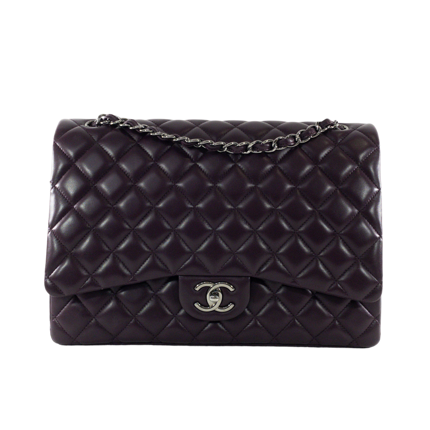 Chanel Flap Large Lambskin Crossbody Bag