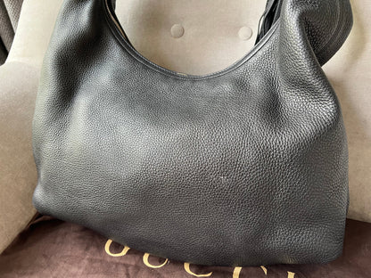 Gucci Soho Large Hobo in Black Pebbled Calfskin