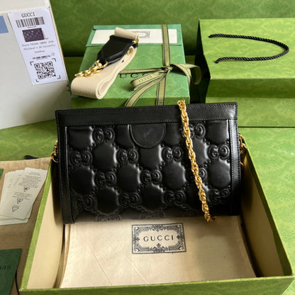 Gucci GG  Matelasse genuine Leather Shoulder Bag