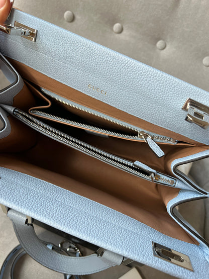 Gucci Pale Blue Medium Zumi Tote (RRP £2210)