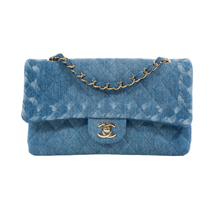 Chanel Classic Flap Medium Leather Gold Shoulder Bag