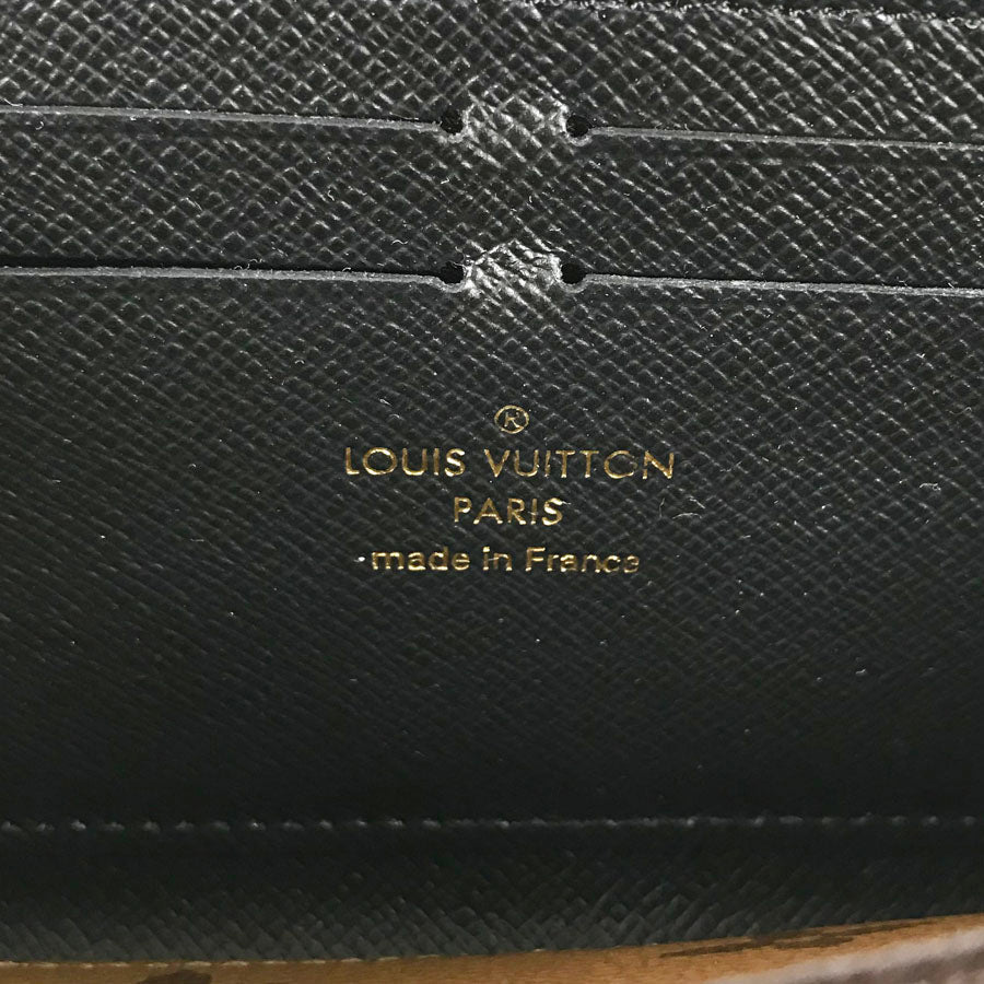 LOUIS VUITTON Monogram Reverse Portefeiulle Clemence M82336 Long wallet Round zipper