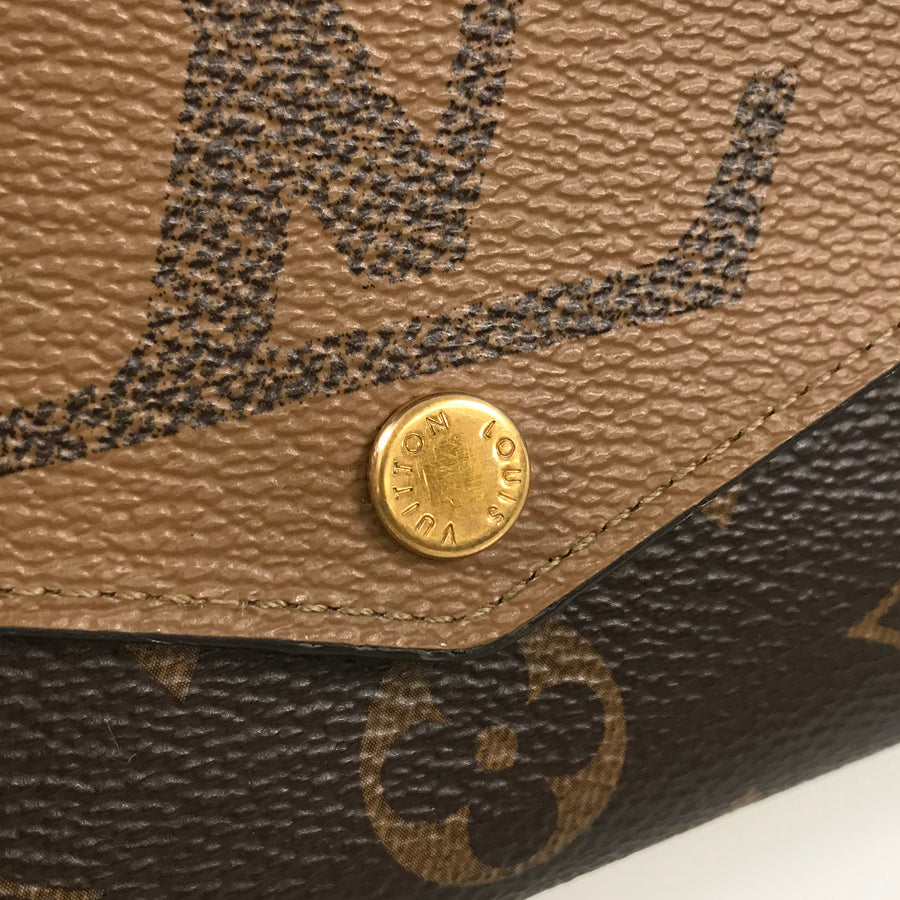 LOUIS VUITTON Monogram Giant Reverse Portefeiulle Sarah M80726 Long wallet Folding cover lid