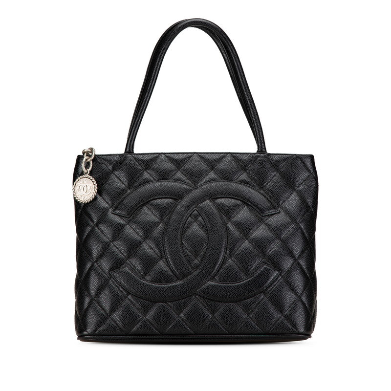 Chanel Caviar Matelasse Coco Mark Tote Bag