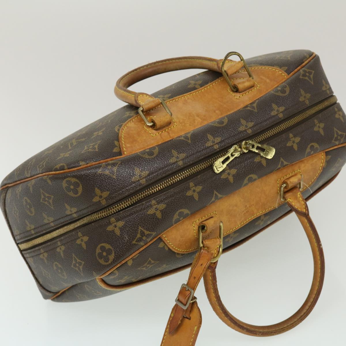 LOUIS VUITTON Monogram Deauville Hand Bag M47270 LV Auth ki1997
