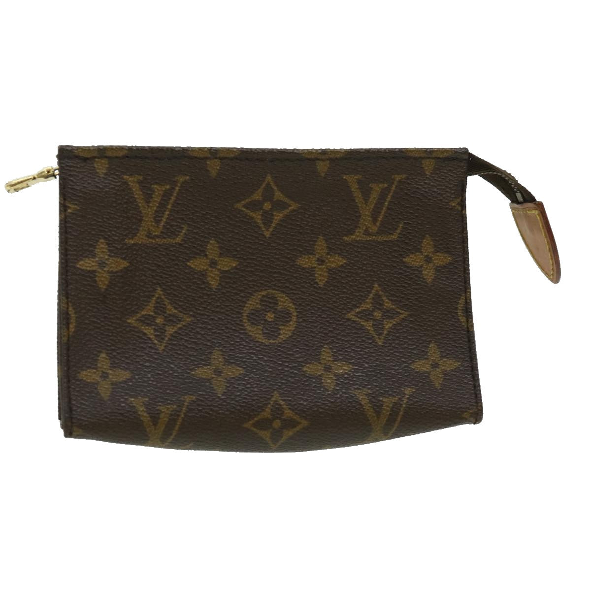 LOUIS VUITTON Monogram Poche Toilette 15 Pouch M47546 LV Auth ki2185