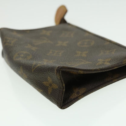 LOUIS VUITTON Monogram Poche Toilette 15 Pouch M47546 LV Auth ki2185