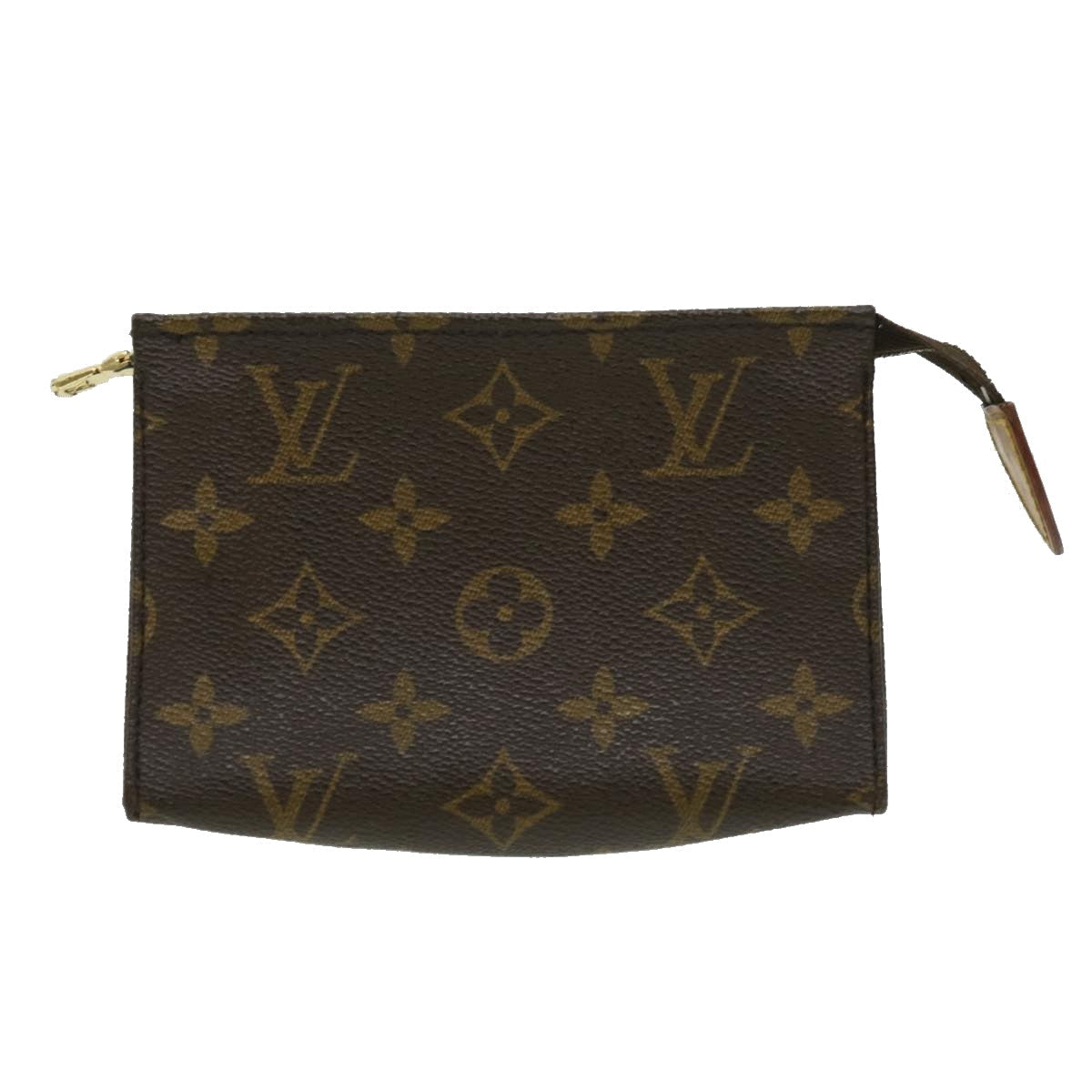 LOUIS VUITTON Monogram Poche Toilette 15 Pouch M47546 LV Auth ki2185