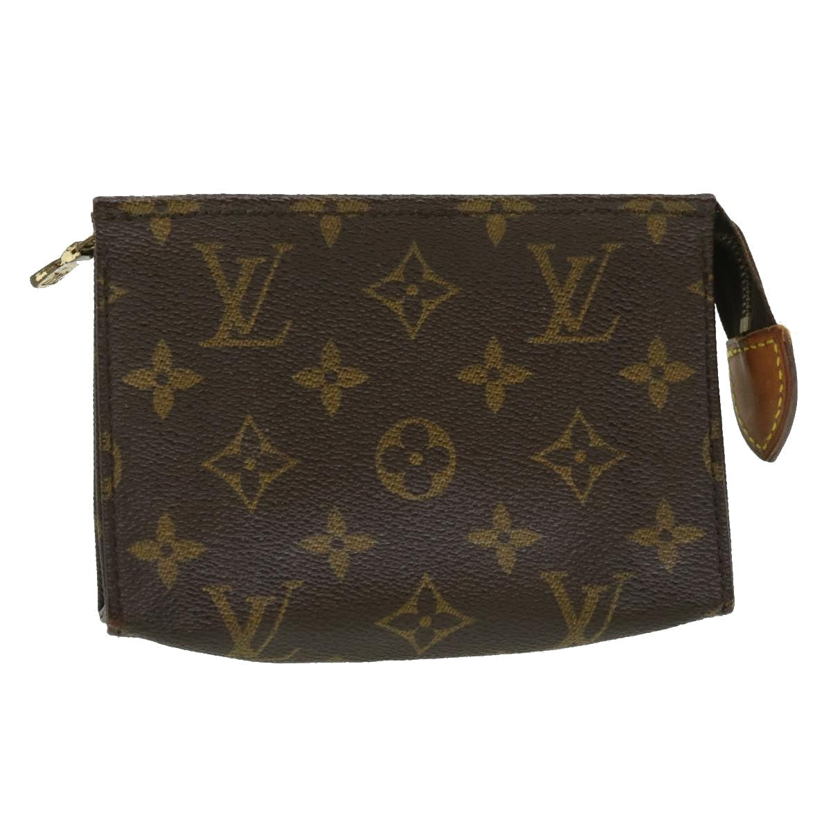 LOUIS VUITTON Monogram Poche Toilette 15 Pouch M47546 LV Auth ki2186