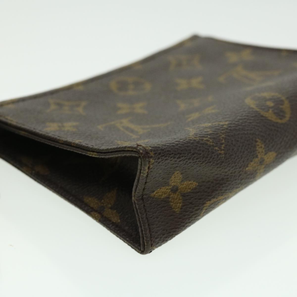 LOUIS VUITTON Monogram Poche Toilette 15 Pouch M47546 LV Auth ki2186