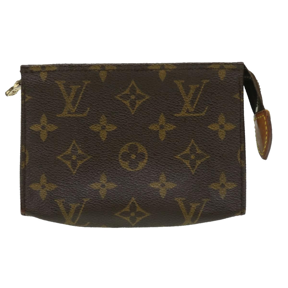 LOUIS VUITTON Monogram Poche Toilette 15 Pouch M47546 LV Auth ki2186