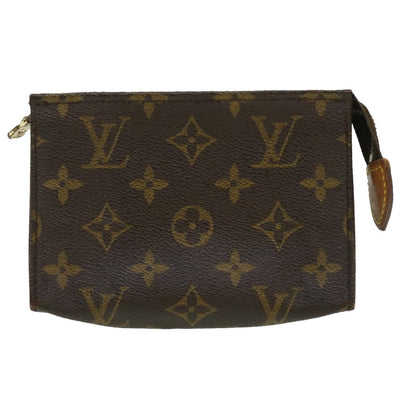 LOUIS VUITTON Monogram Poche Toilette 15 Pouch M47546 LV Auth ki2186