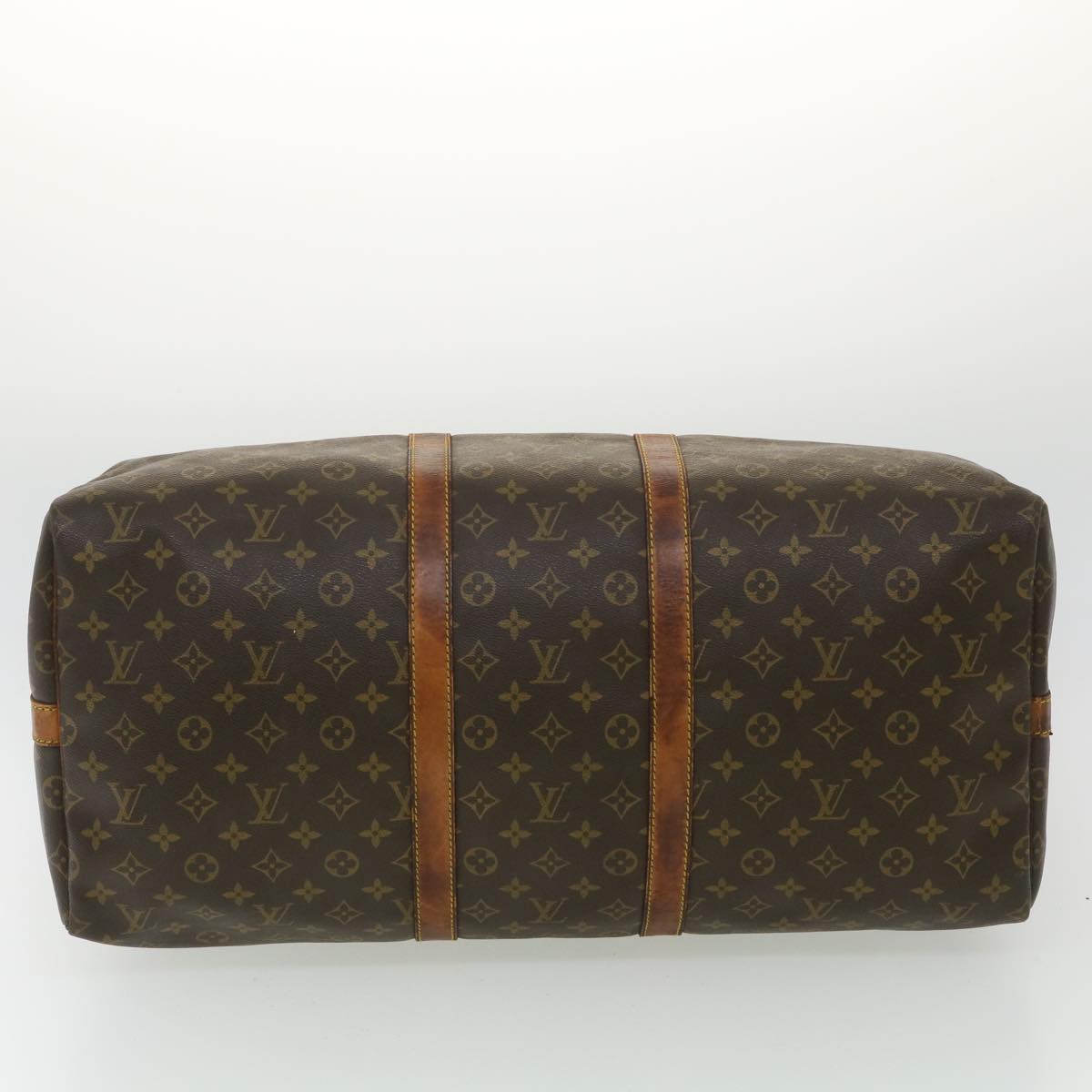 LOUIS VUITTON Monogram Keepall Bandouliere 55 Boston Bag M41414 LV Auth ki2612