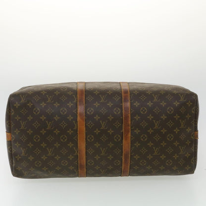 LOUIS VUITTON Monogram Keepall Bandouliere 55 Boston Bag M41414 LV Auth ki2612
