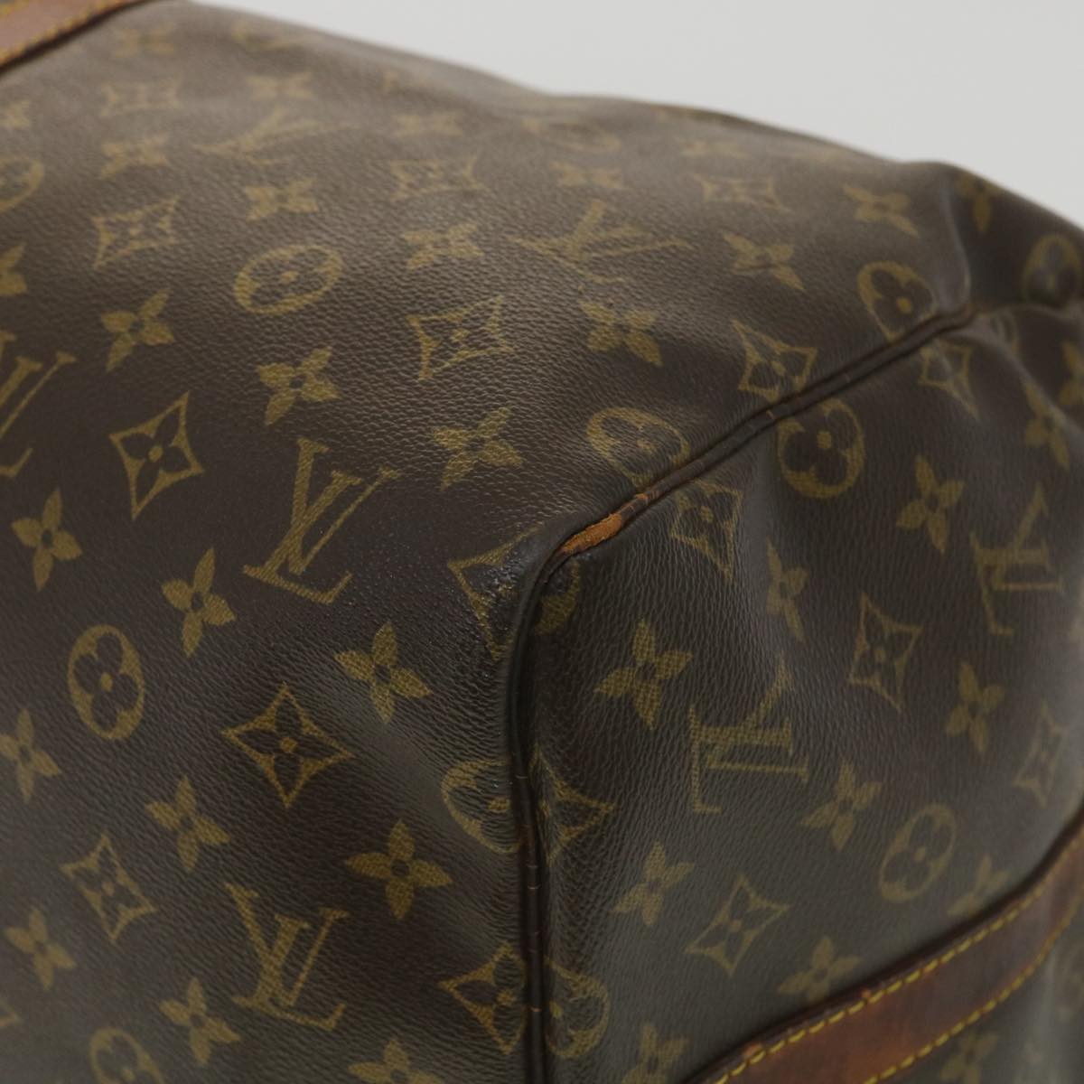 LOUIS VUITTON Monogram Keepall Bandouliere 55 Boston Bag M41414 LV Auth ki2612