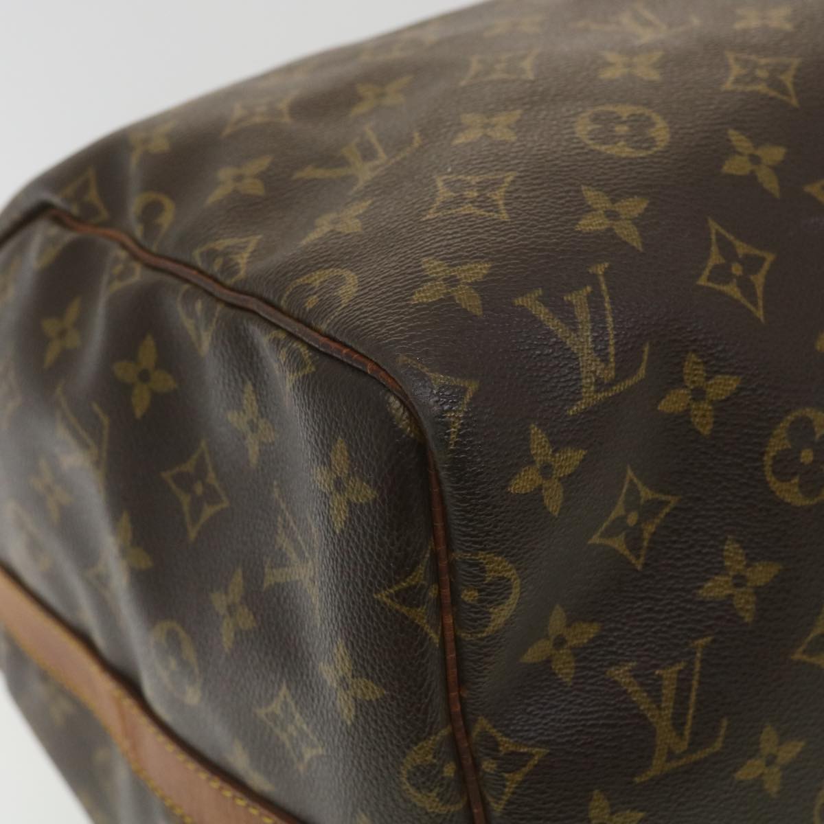 LOUIS VUITTON Monogram Keepall Bandouliere 55 Boston Bag M41414 LV Auth ki2612