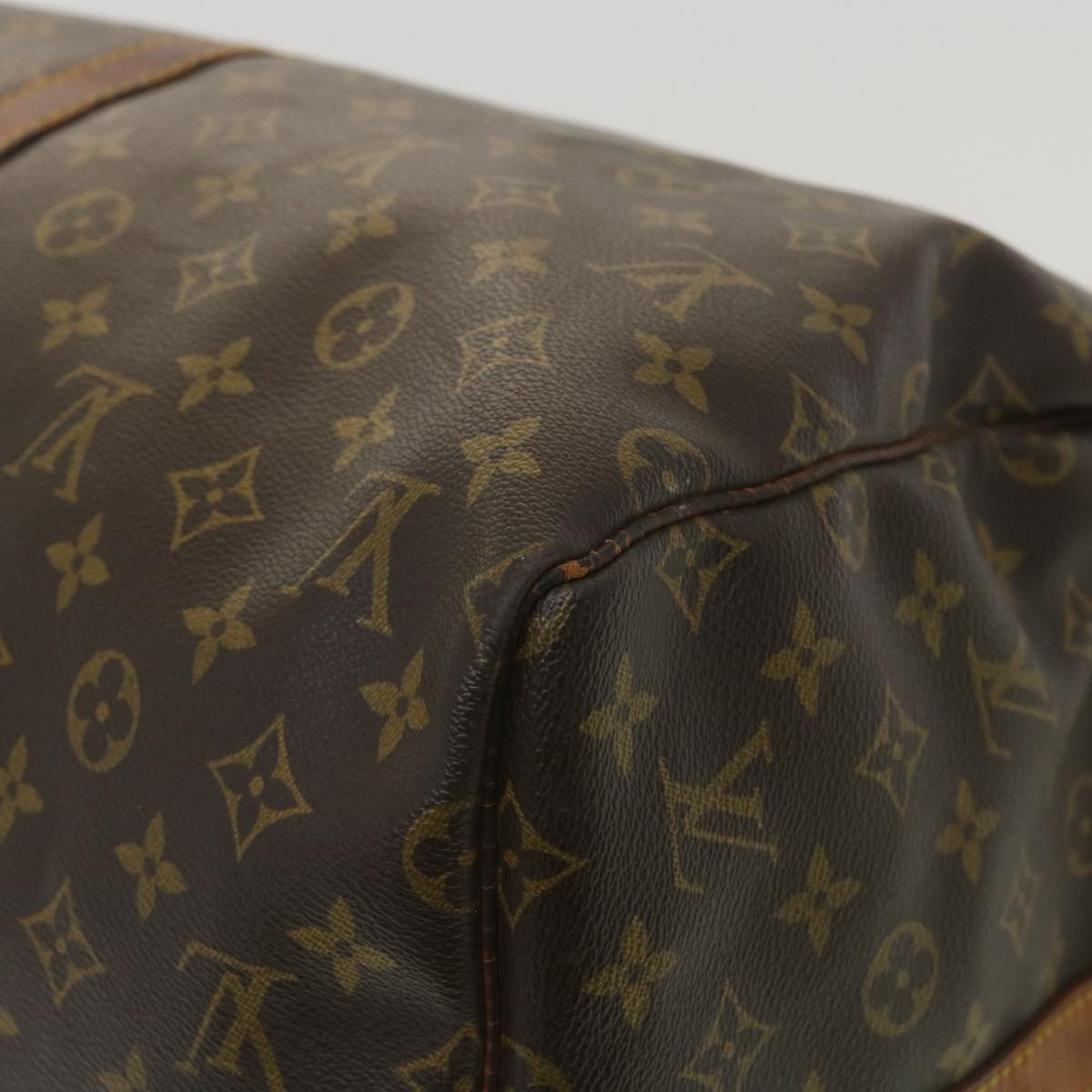 LOUIS VUITTON Monogram Keepall Bandouliere 55 Boston Bag M41414 LV Auth ki2612