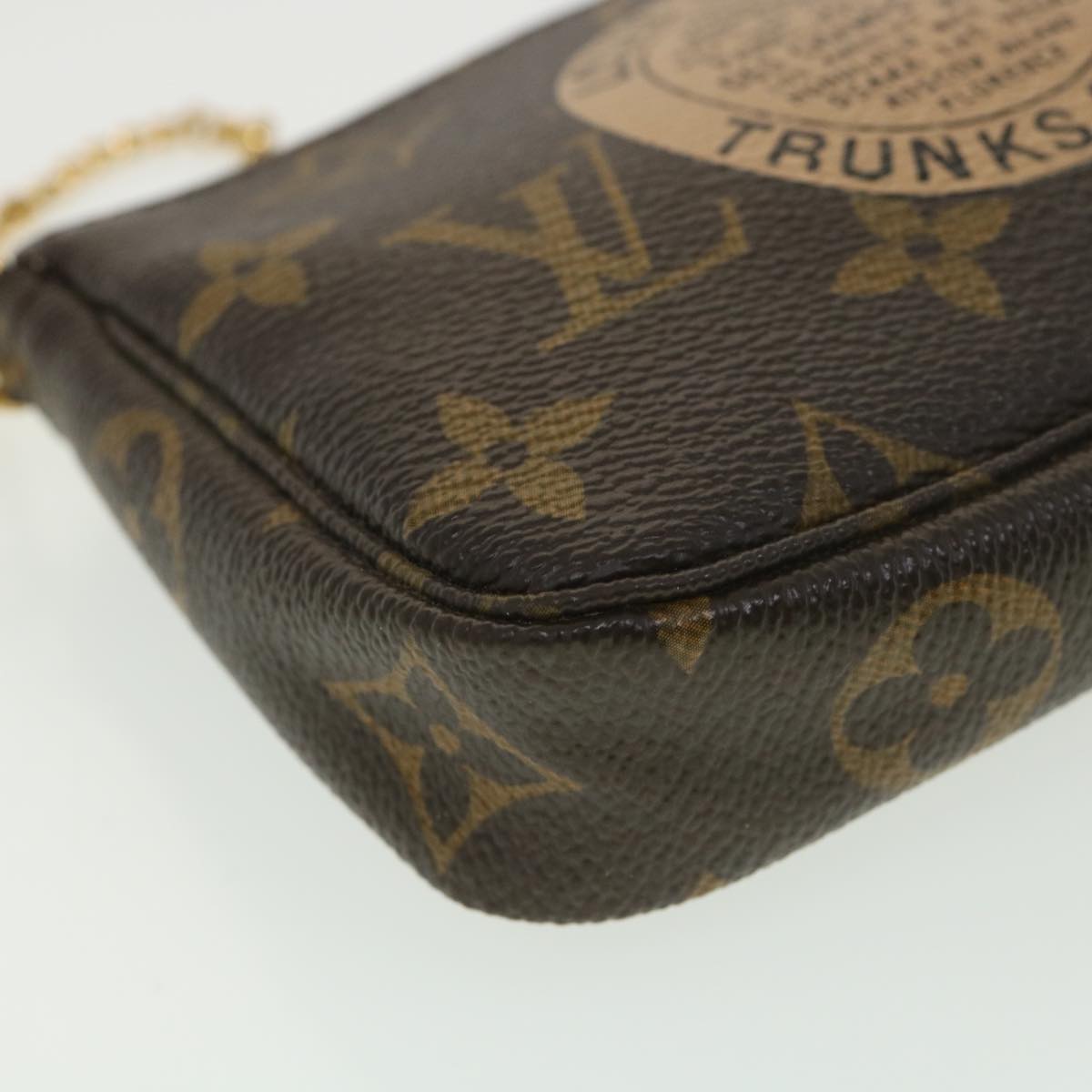 LOUIS VUITTON Monogram T&B Mini Pochette Accessoires Pouch M60153 LV Auth ki2818
