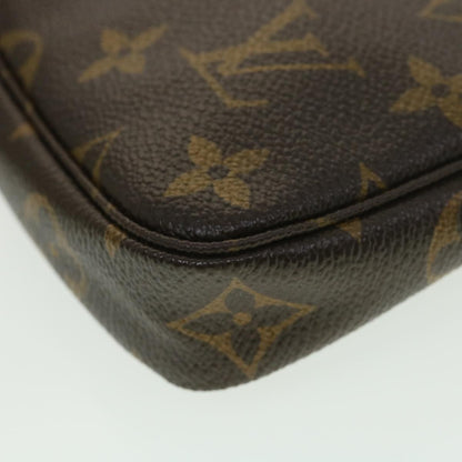 LOUIS VUITTON Monogram T&B Mini Pochette Accessoires Pouch M60153 LV Auth ki2818