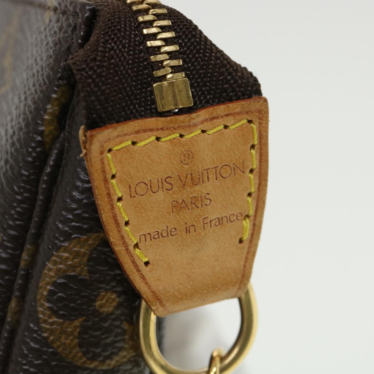 LOUIS VUITTON Monogram T&B Mini Pochette Accessoires Pouch M60153 LV Auth ki2818