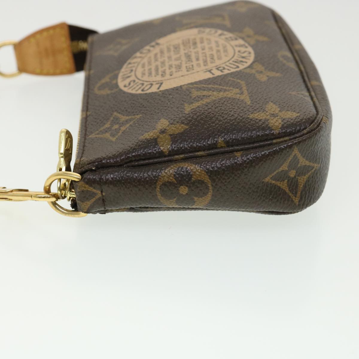 LOUIS VUITTON Monogram T&B Mini Pochette Accessoires Pouch M60153 LV Auth ki2818