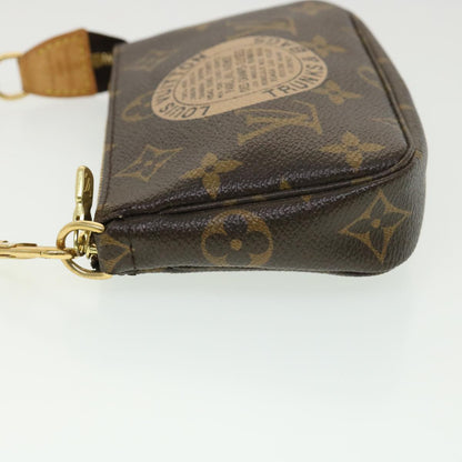 LOUIS VUITTON Monogram T&B Mini Pochette Accessoires Pouch M60153 LV Auth ki2818