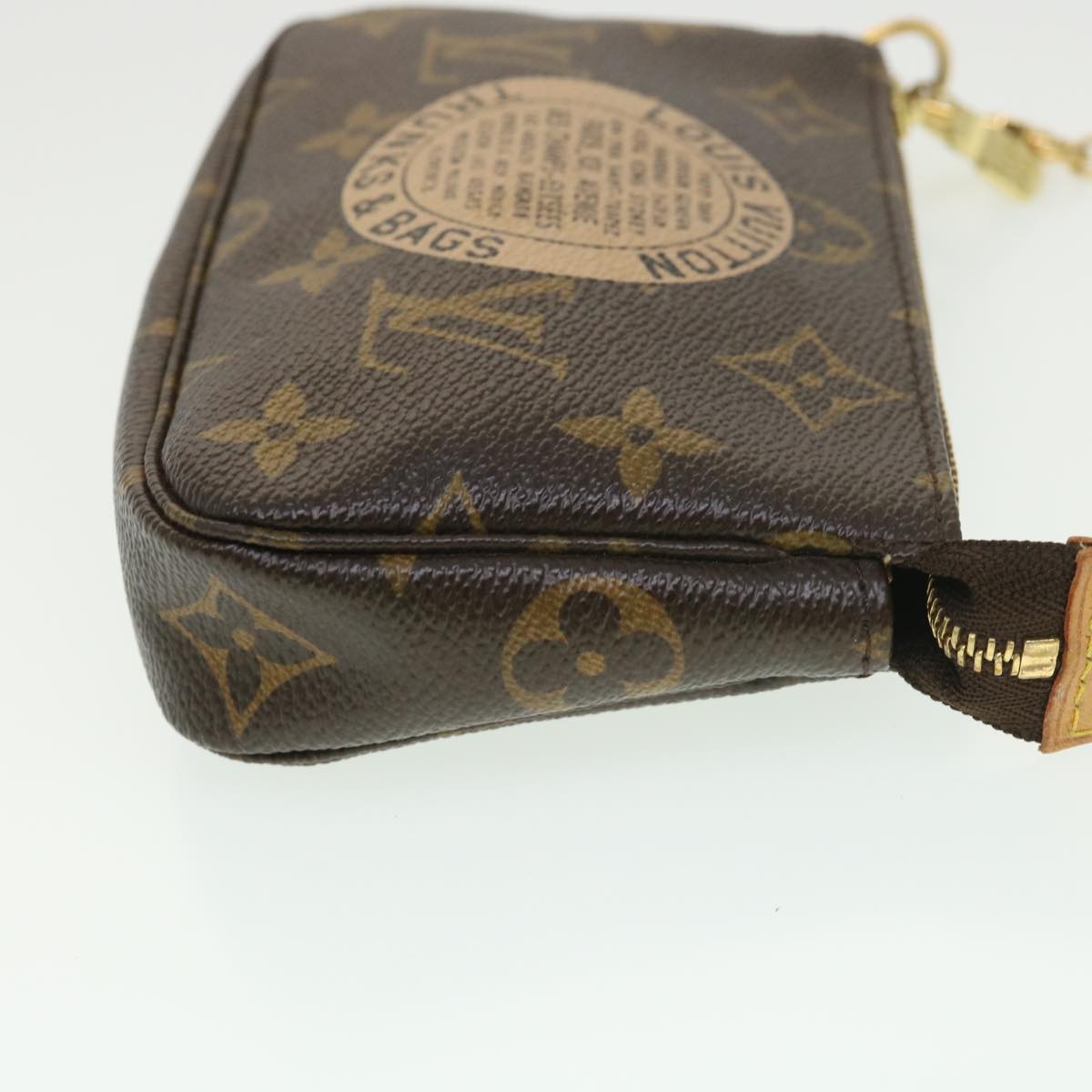 LOUIS VUITTON Monogram T&B Mini Pochette Accessoires Pouch M60153 LV Auth ki2818