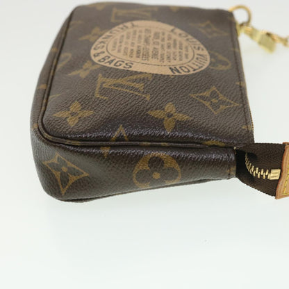 LOUIS VUITTON Monogram T&B Mini Pochette Accessoires Pouch M60153 LV Auth ki2818