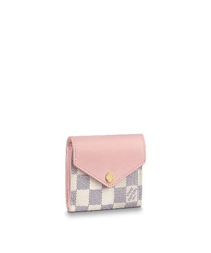 Louis Vuitton Zoé Wallet Damier Azur Eau de Rose Pink