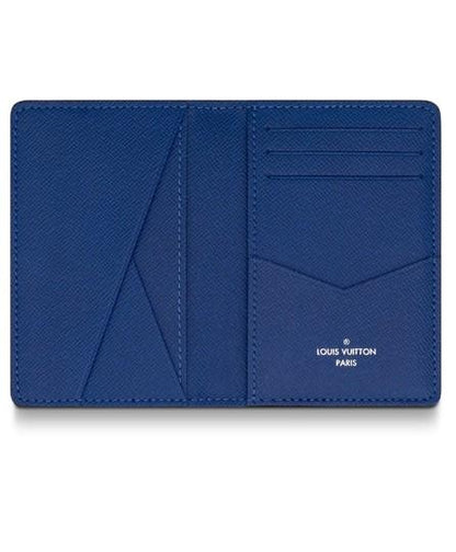 Louis Vuitton Pocket Organiser Taiga Monogram Cobalt
