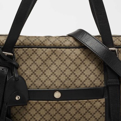 Gucci Beige/Ebony Diamante Supreme Canvas Brief Laptop Bag