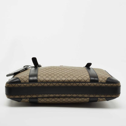 Gucci Beige/Ebony Diamante Supreme Canvas Brief Laptop Bag