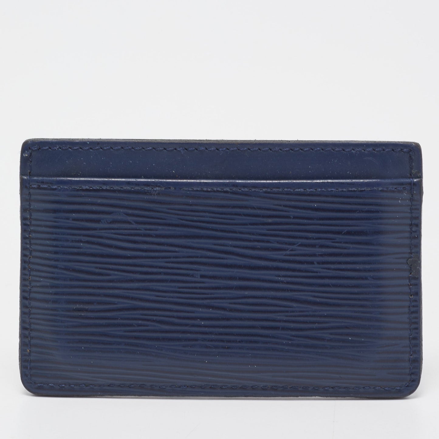 LOUIS VUITTON Indigo Epi Leather Card Holder