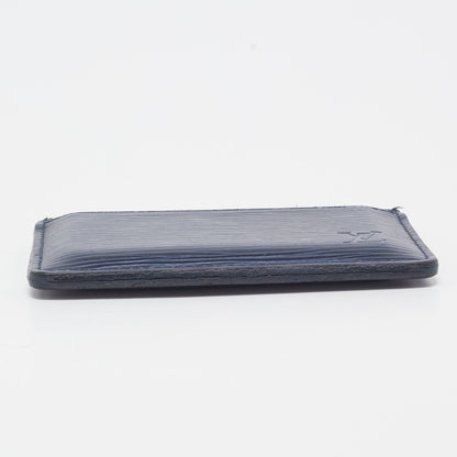 LOUIS VUITTON Indigo Epi Leather Card Holder