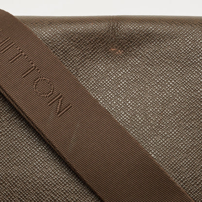 LOUIS VUITTON Black/Green Taiga Leather Dersou Messenger Bag