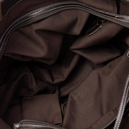 Gucci Beige/Brown GG Canvas and Leather Tote