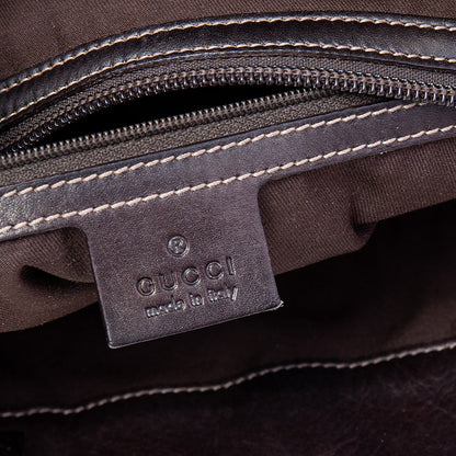 Gucci Beige/Brown GG Canvas and Leather Tote
