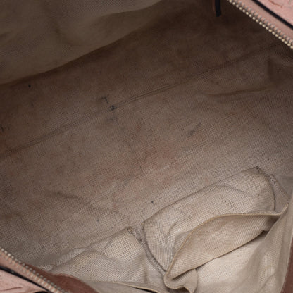 Gucci Beige GG Canvas and Leather Bell Satchel