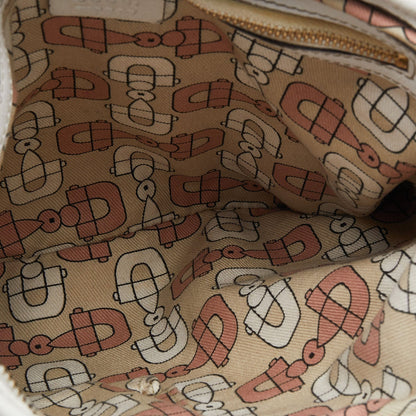 Gucci Beige/White GG Canvas And Leather Web Jolicoeur Charms Shoulder Bag