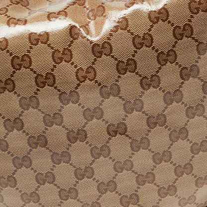 Gucci Beige/Brown GG Crystal Canvas Duchessa Hobo
