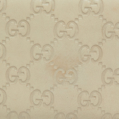 Gucci Beige Guccissima Leather Zip Around Wallet