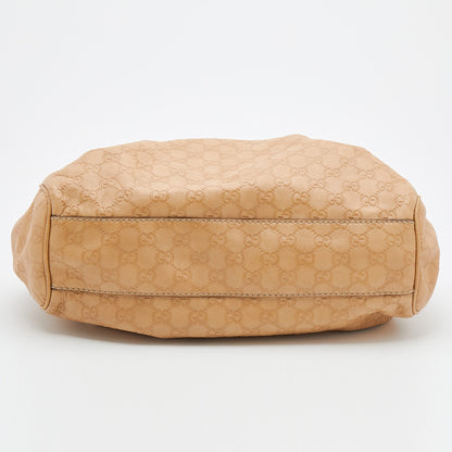 Gucci Beige Guccissima Leather Medium Sukey Tote