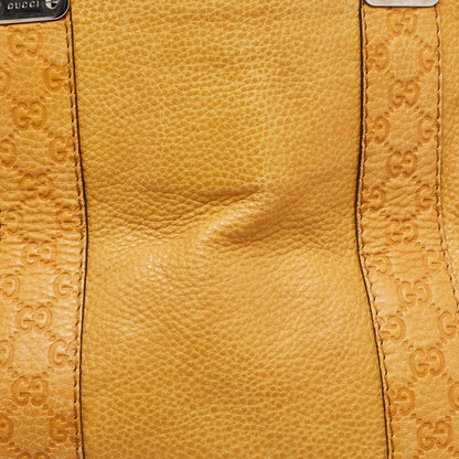 Gucci Yellow Guccissima Leather Large Bamboo Bar Tote