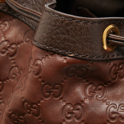 Gucci Brown Guccissima Leather Interlocking Icon Hobo
