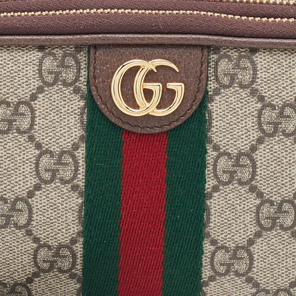 Gucci Beige/Brown GG Supreme Canvas and Leather Ophidia Wristlet