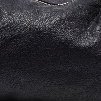 Gucci Black Leather Braided Handle Satchel