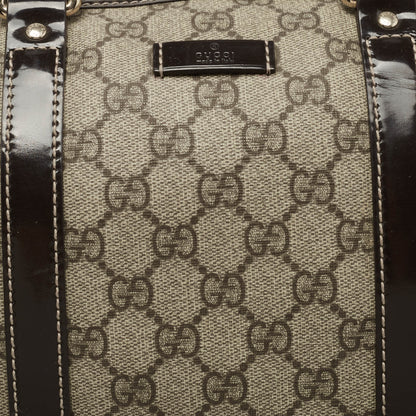 Gucci Beige/Ebony GG Supreme Canvas Medium Joy Boston Bag